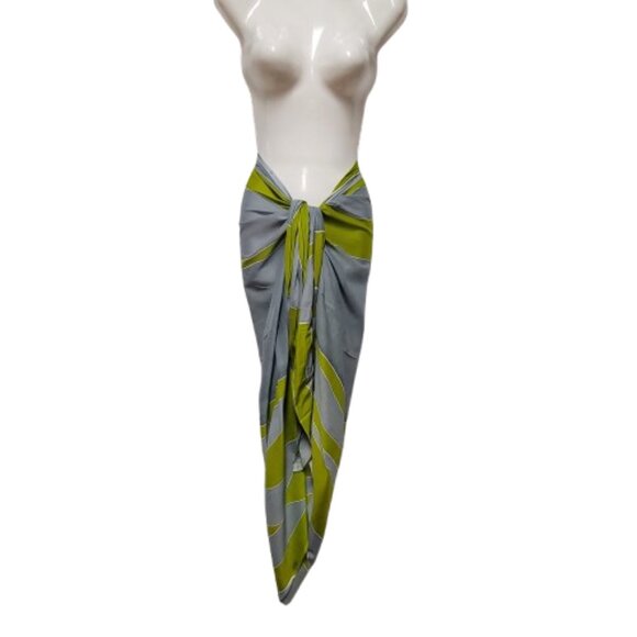 Cover Up Handpainted Cotton Batik Coverups Strapless Dress Wrapskirt Home Accent - Picture 6 of 6